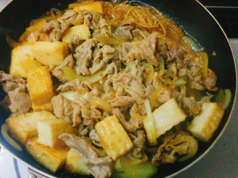 厚揚げでかさ増し！豚肉しょうが焼き